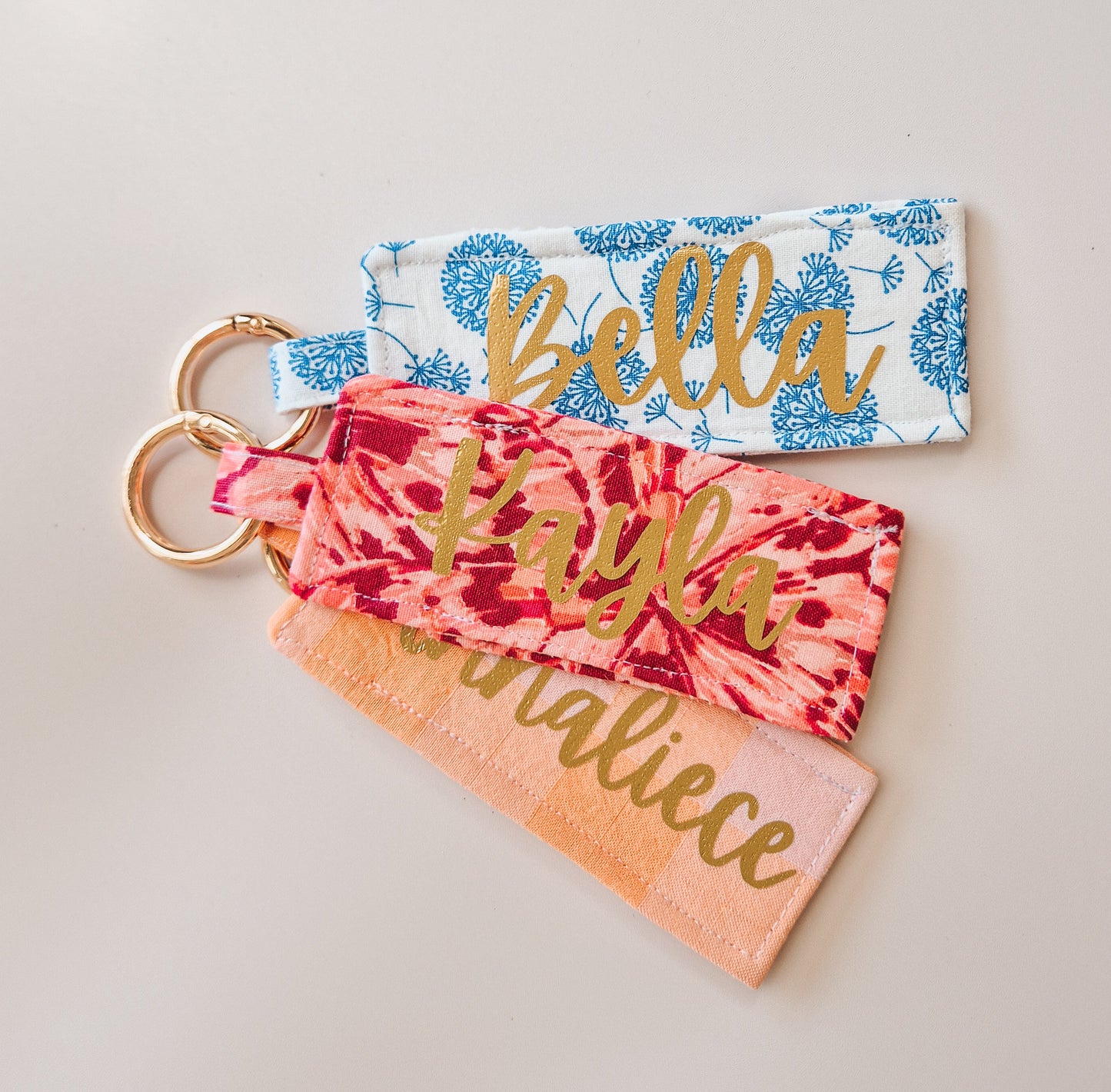 Personalised lip balm holder keyring