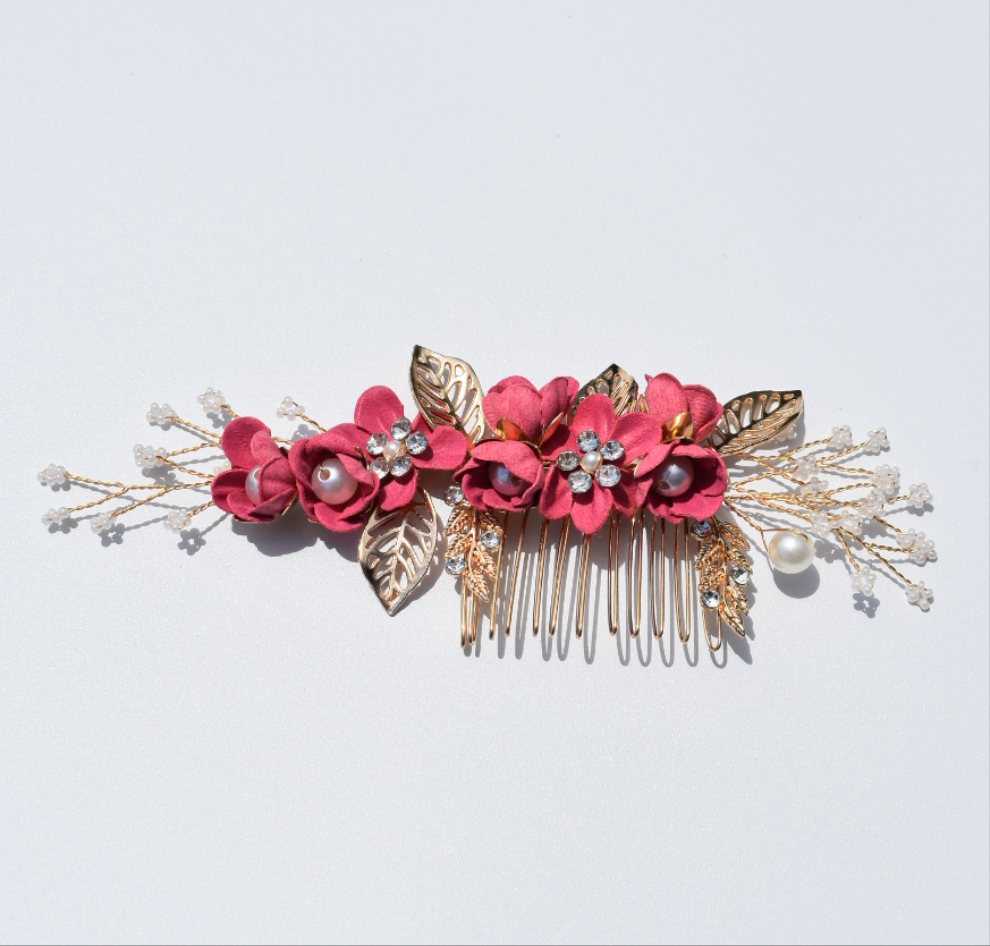 Floral Pearl Headpiece