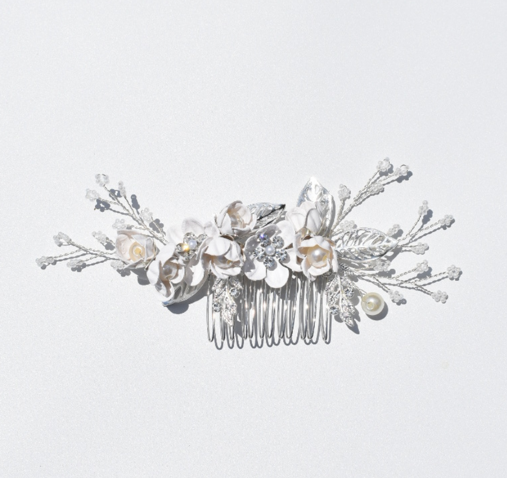 Floral Pearl Headpiece