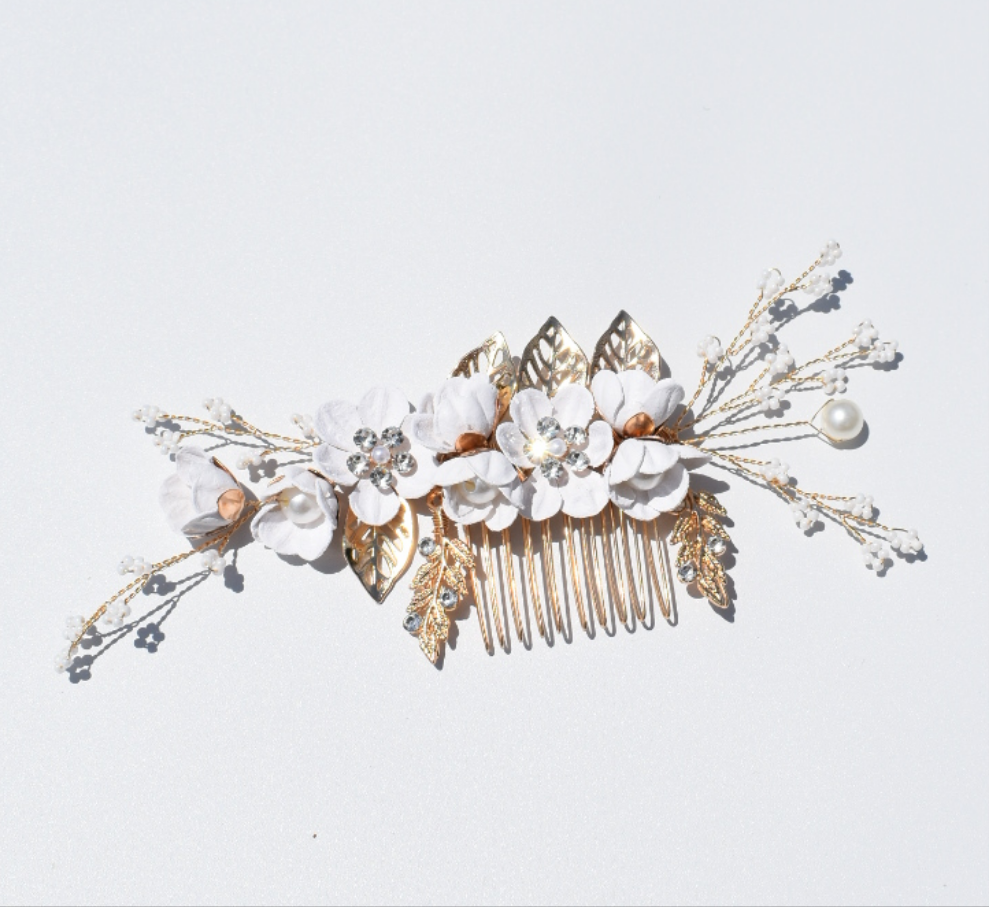 Floral Pearl Headpiece