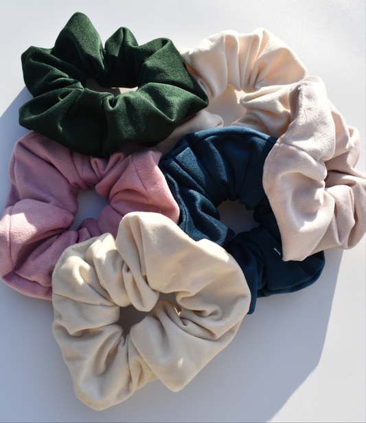 Smooth Velvet Scrunchies Large