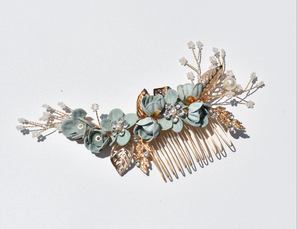 Floral Pearl Headpiece