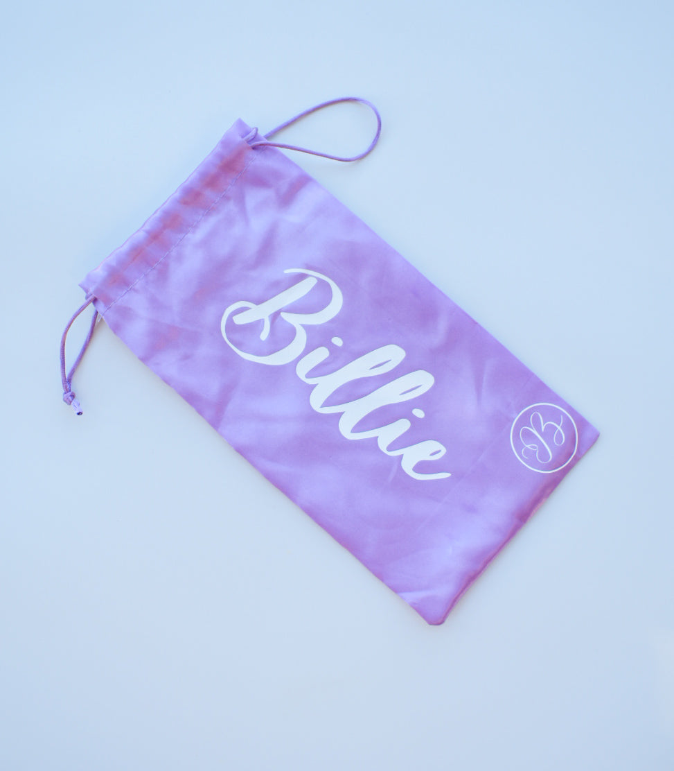 Personalised Satin Shoe Bag - small